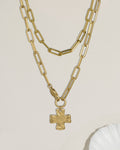 Chunky Love and Chunky Cross Necklace Set