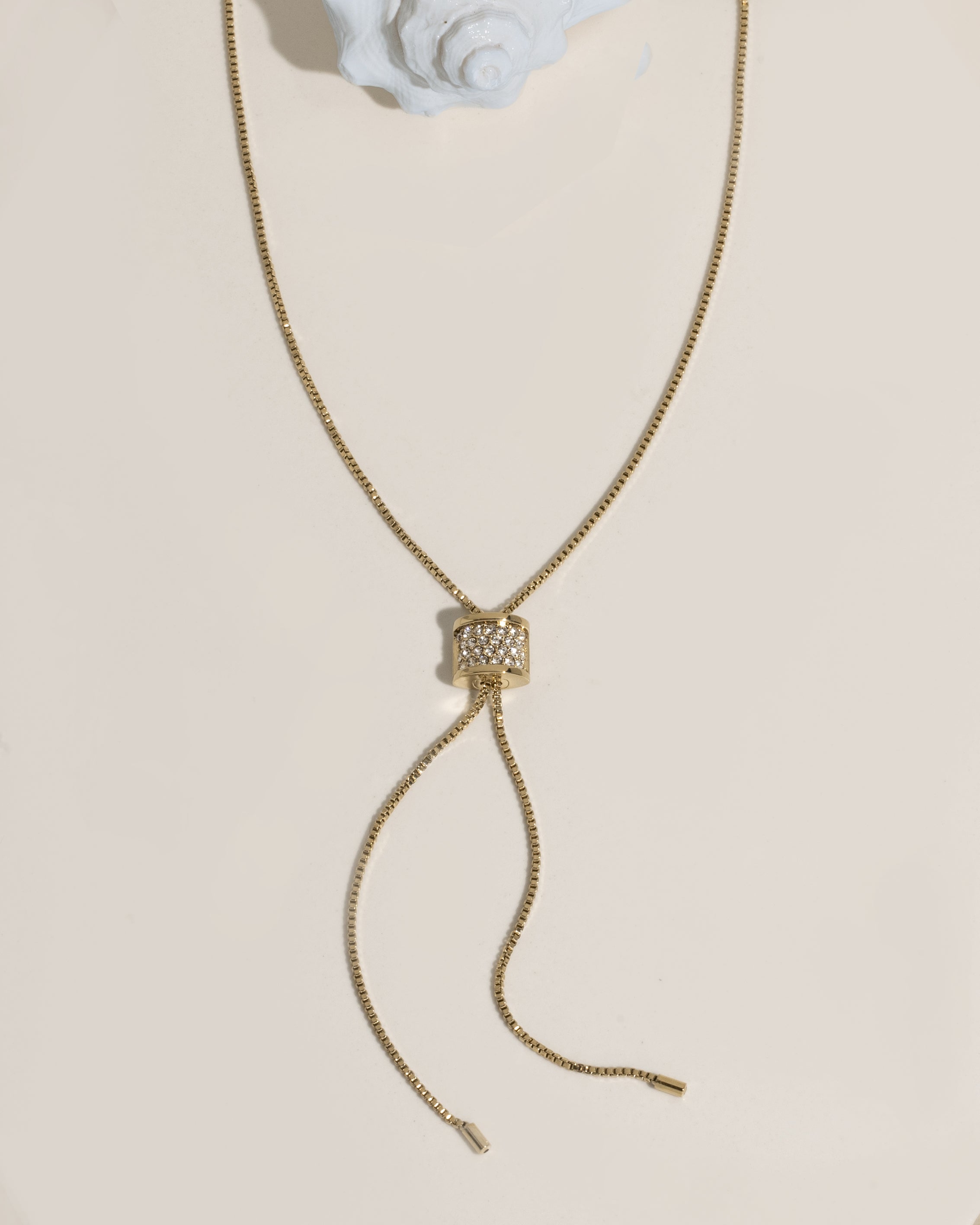 Crystal Bolo Necklace