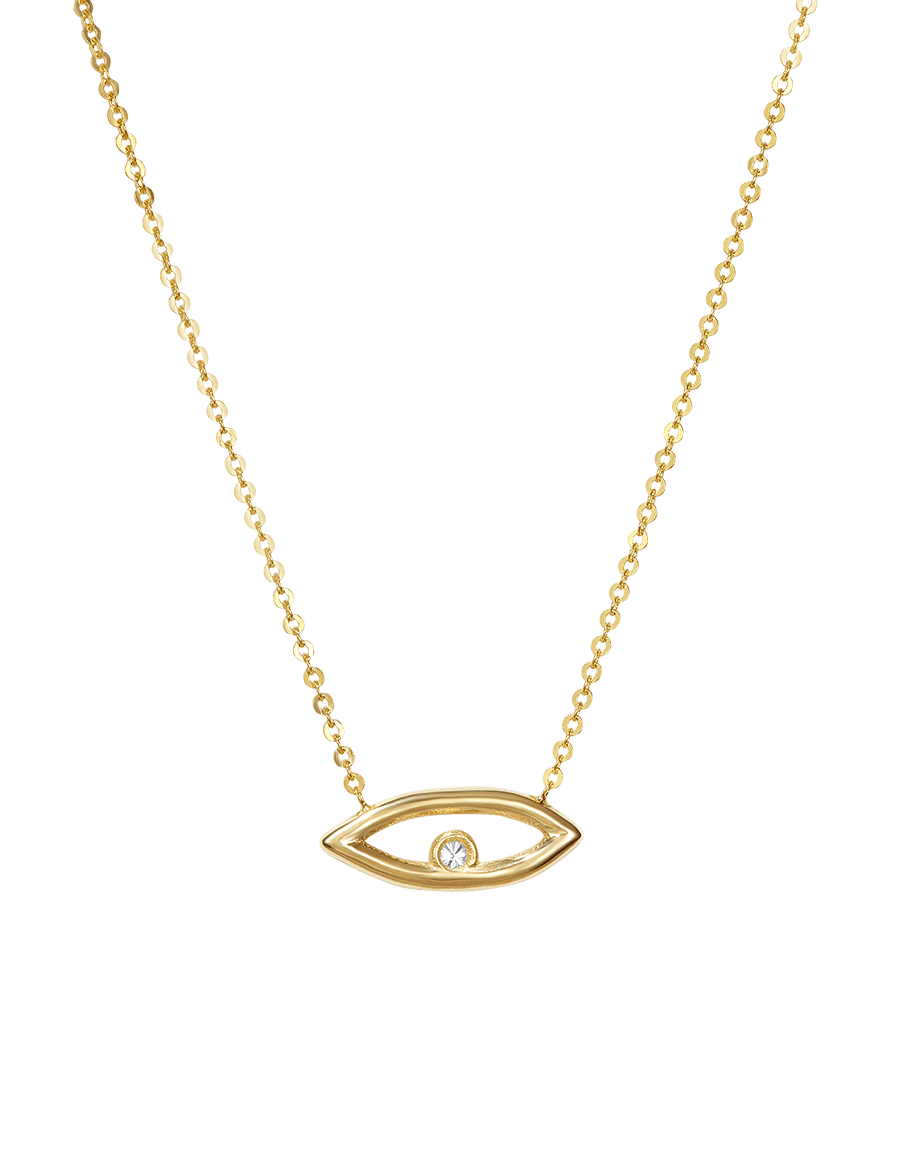 Diamond Evil Eye Necklace