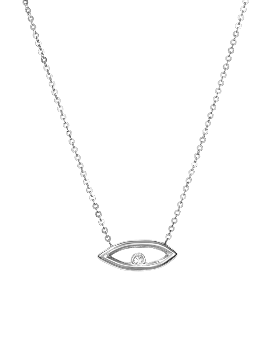 Diamond Evil Eye Necklace