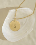 Initial Disc Necklace